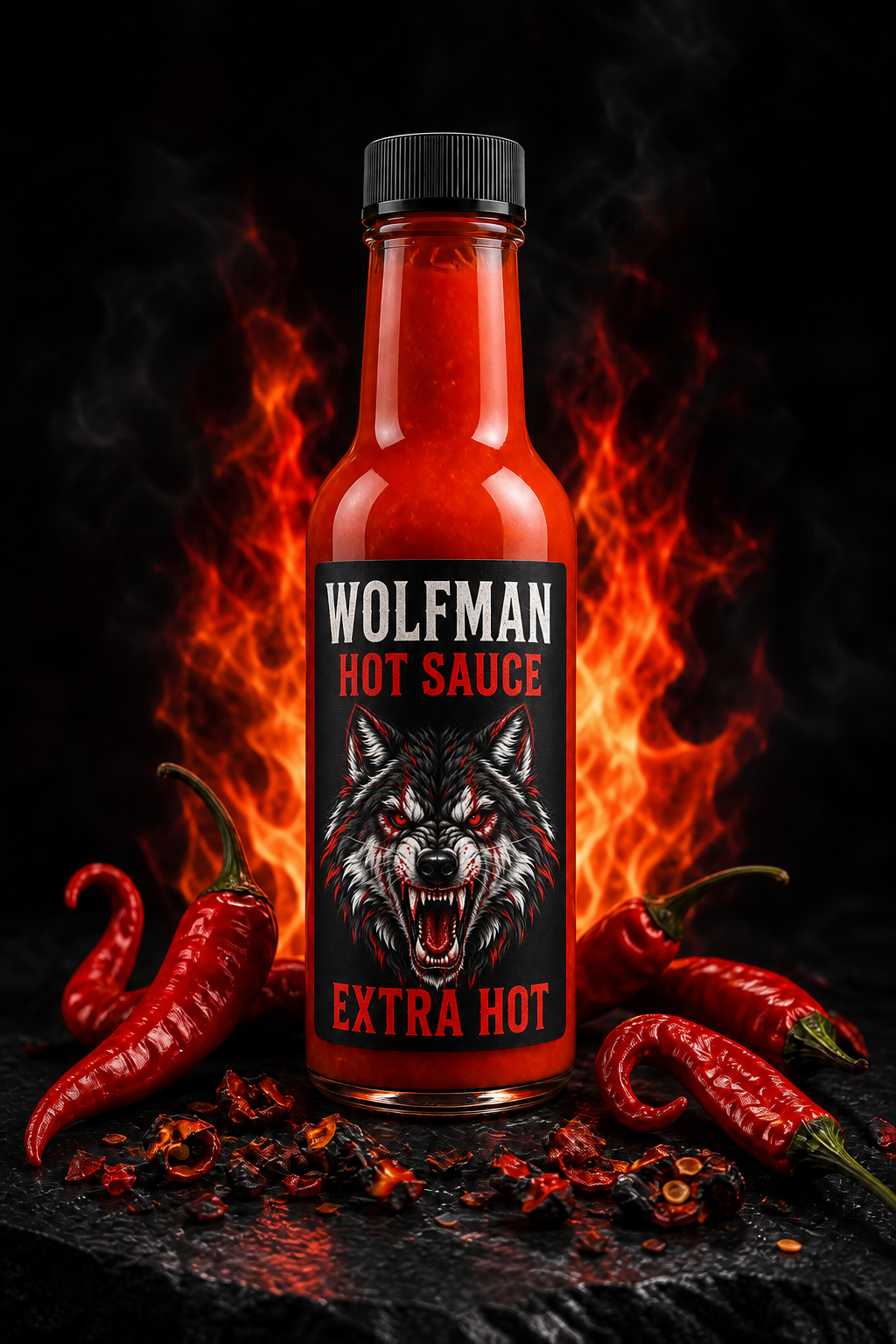 WOLFMAN EXTRA HOT bottle