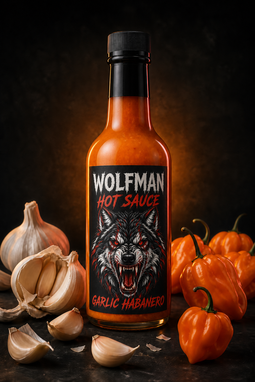 WOLFMAN GARLIC HABANERO bottle