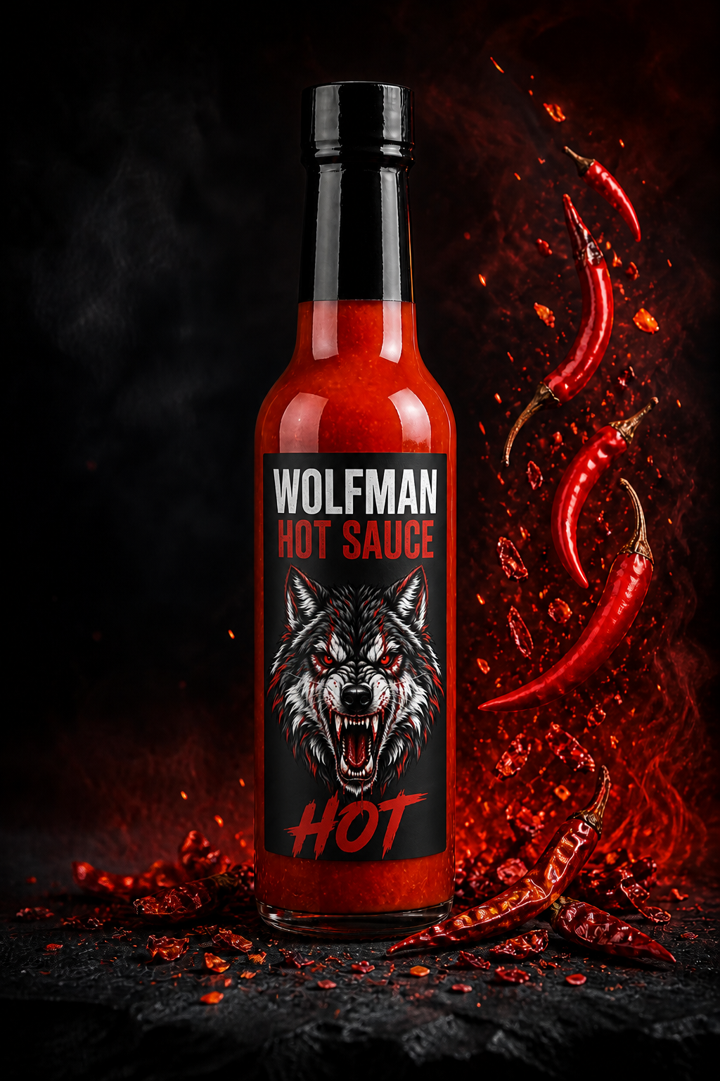 WOLFMAN HOT bottle